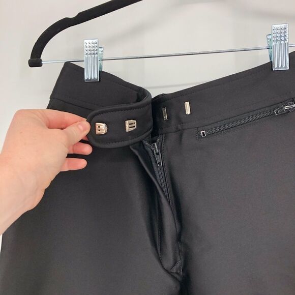 FERA SKIWEAR Vtg Black Stirrup Foot Ski Pants - Picture 4 of 7